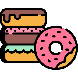 bakery svglinecolor donuts