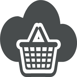 basket cart cloud e commerce shopping store