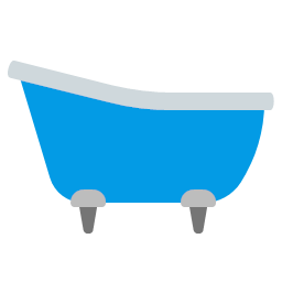 bathtub blue home house