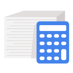 business calculator document financial work