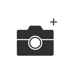 camera photo upload glyph