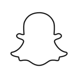 chat logo photo snap snapchat    linear black
