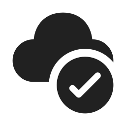 cloud checkmark filled