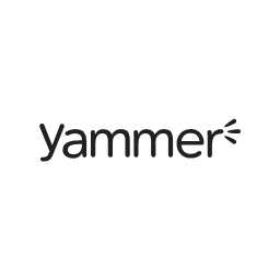 contact logo media message social yammer    linear black