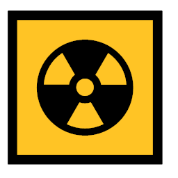 danger emergency radiation sign sos