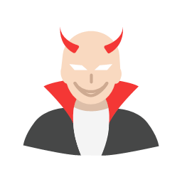devil evil halloween villain flat