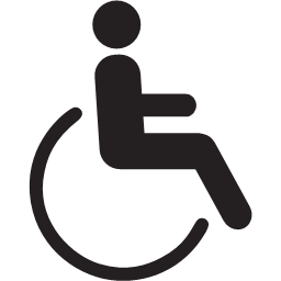 disability disable disabled handicap person wheelchair outline