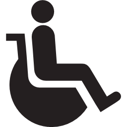 disabled infirm invalid wheel wheelchair solid li
