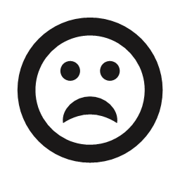 emojis emot frown sad thick lines upset black