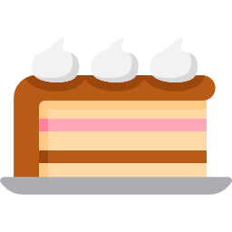 flat version svg slice of cake