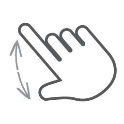 gesture hand interactive scroll spread swipe
