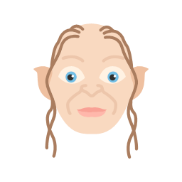 gollum lord of the ring smeagol flat