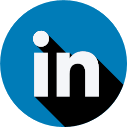 linkedin logo social social network website flat