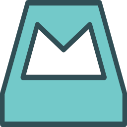 logo mailbox network social colored
