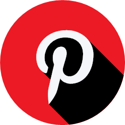logo pinterest social social network website flat