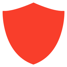 safety security shield  red and black