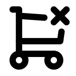 shopping cart x