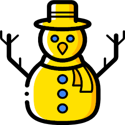 snowman xmas yellow