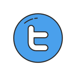 twitter twitter button twitter logo colored
