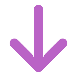 Arrow down direction wayfinding download icon