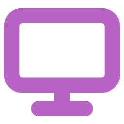 Computer monitor data device screen display icon