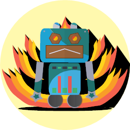 angry mascot mechanical metal robot robot expression robotic