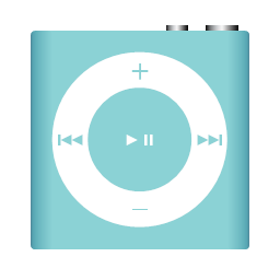 azure ipod music nano player shuffle