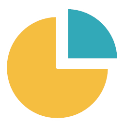 Background diagram finance pie chart presentation report icon