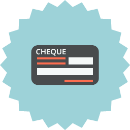 blank check cheque payment payment methode