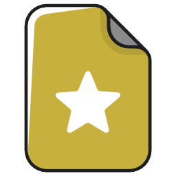 bookmark documents favorite file rating star