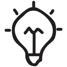 Bulb eco electricity idea light power icon