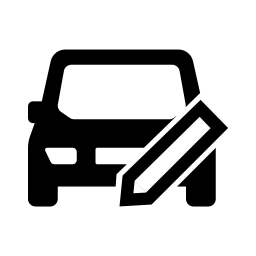 Car record outlined icon