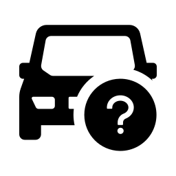 Car unknown outlined icon