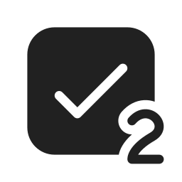 Checkbox 2 filled icon