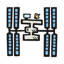 color sticker-space station