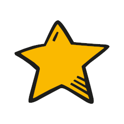 color sticker-star