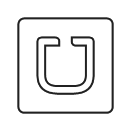 communication mobile network screen transportation uber    linear black