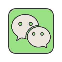 contact group media message social wechat    filled line