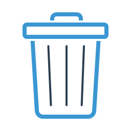 delete garbage junk recycling remove trash
