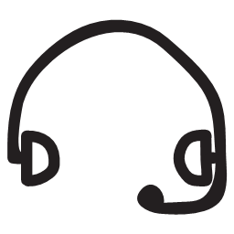 device earphone headphone headset speaker support   hand drawn