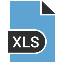 document extension file table xls
