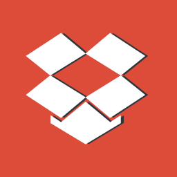 dropbox file logo red sharing storage
