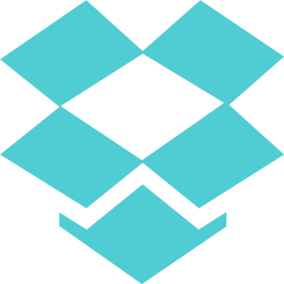 dropbox logo network social flat