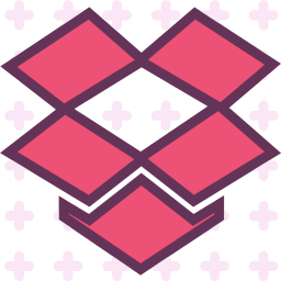 Dropbox logo network social pattern icon