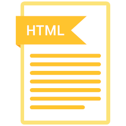 Extension folder html paper icon