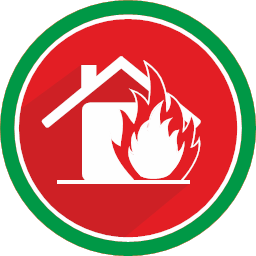 fire flame house