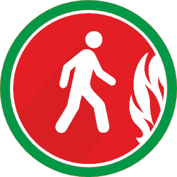 fire person walking