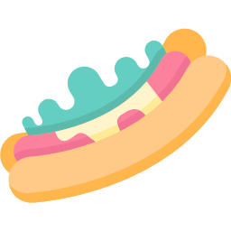 flat version svg hotdog
