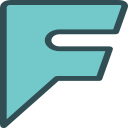 foursquare logo network social colored