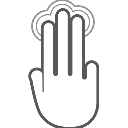 gesture hand interactive scroll swipe tap